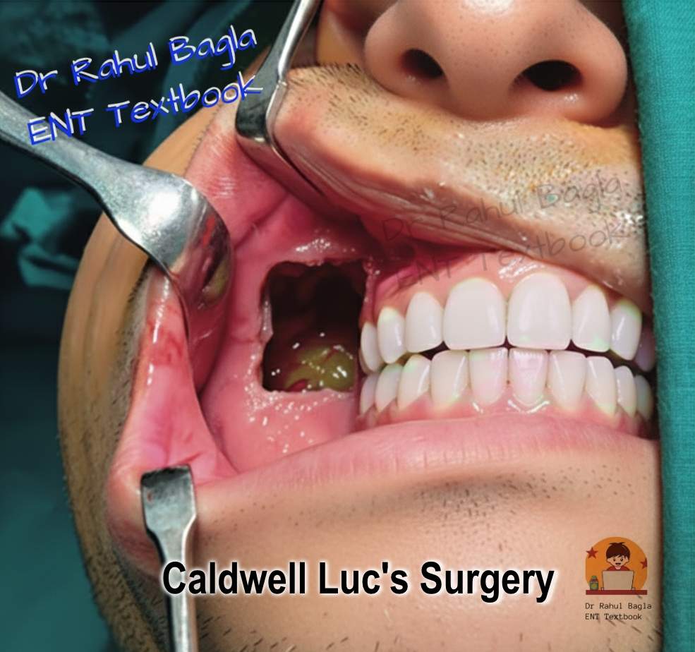 Caldwell Luc's Surgery Steps Dr Rahul Bagla ENT Textbook