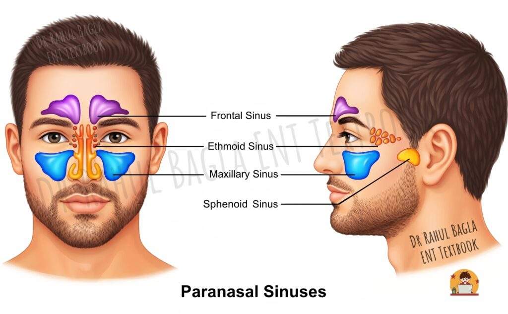 Anatomy of Paranasal Sinuses Dr Rahul Bagla ENT Textbook