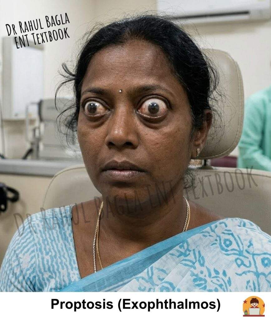 Proptosis Exophthalmos Thyroid Eye Dr Rahul Bagla ENT Textbook
