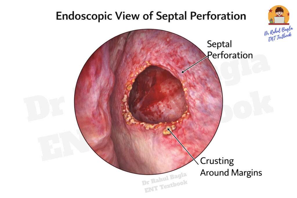 Septal Perforation Dr Rahul Bagla ENT Textbook