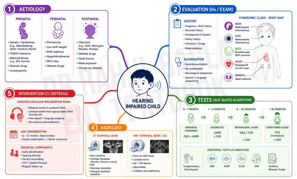Evaluation of Hearing Impaired Child Dr Rahul Bagla ENT Textbook