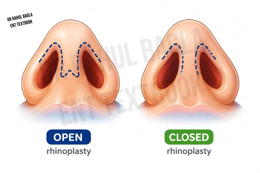 Open and Closed Rhinoplasty Dr Rahul Bagla ENT Textbook